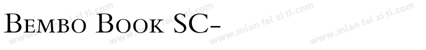 Bembo Book SC字体转换